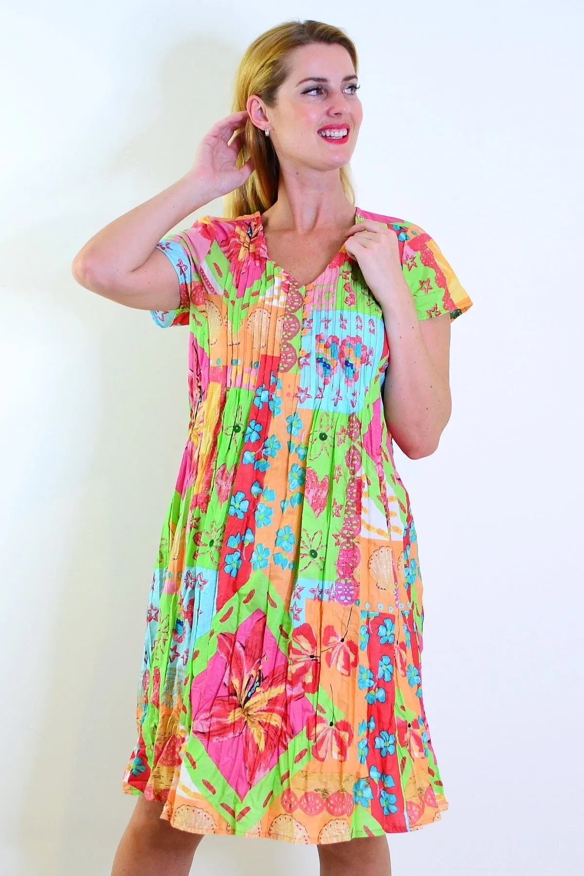 Aiya Napa Easy Fit Cotton Tunic Dress