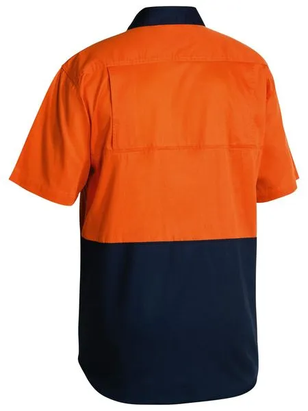 Bisley Hi Vis Short Sleeve Cool Lightweight Drill Shirt