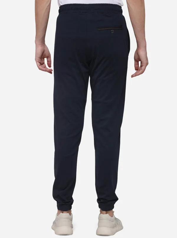 Black Regular Fit Solid Track Pants | JadeBlue