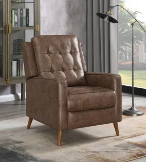 Davidson Upholstered Tufted Push Back Recliner