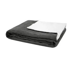 Flynn 130x180cm Throw Rug Charcoal