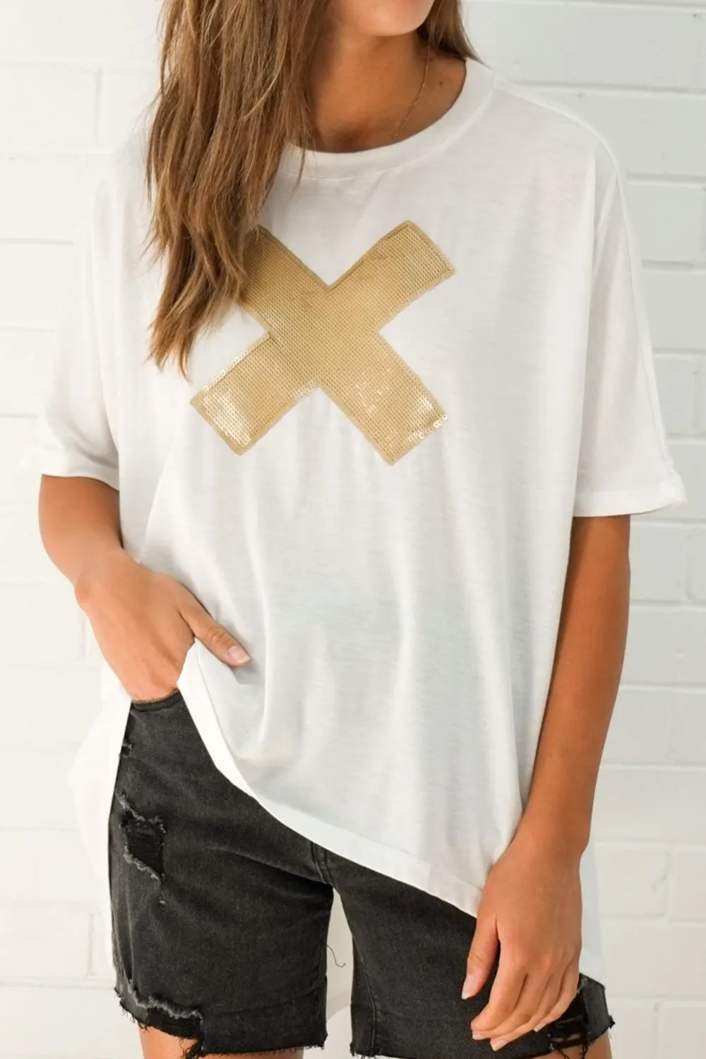 Leah Sequin Tee