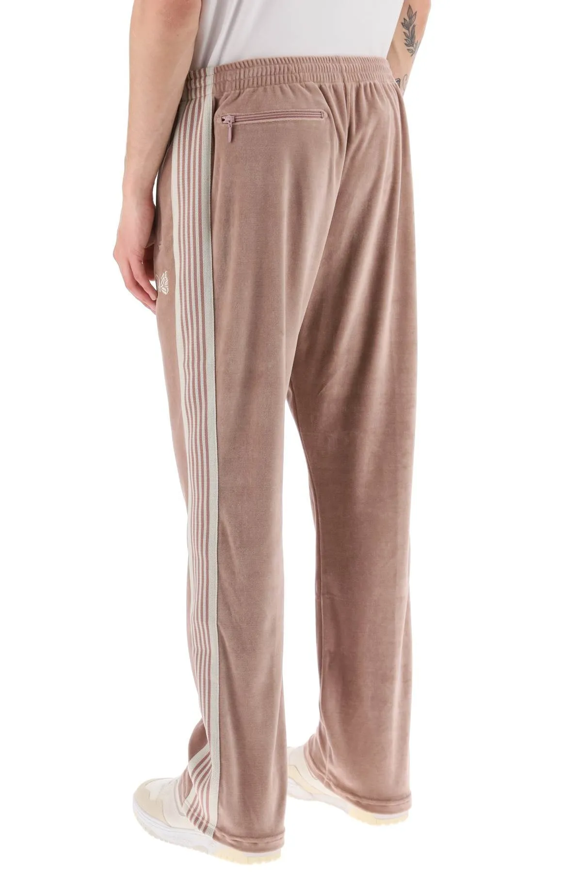 Needles 'narrow' Chenille Track Pants With Side Bands (Size - M)