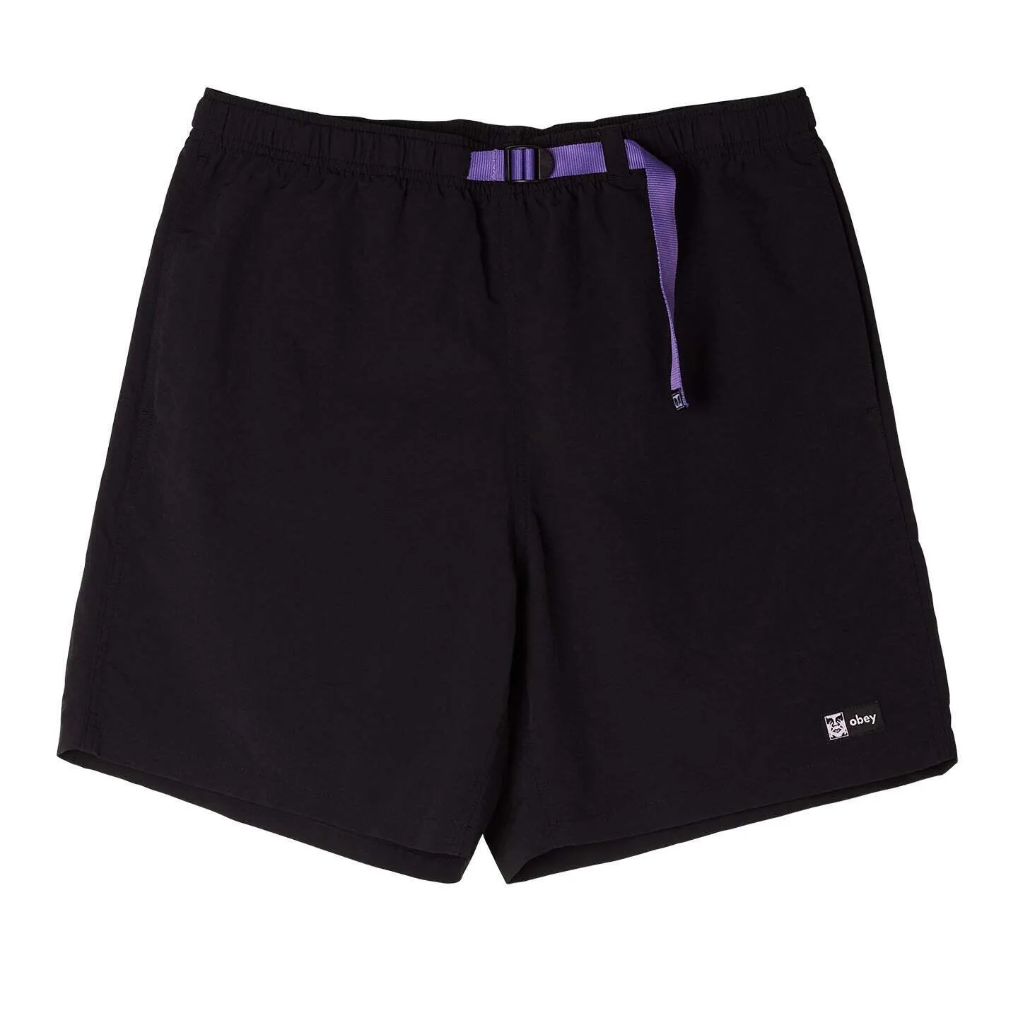 OBEY EASY RELAXED TRACK SHORT BLACK