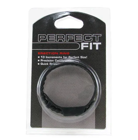 Perfect Fit Speed Shift Adjustable Cock Ring - Black