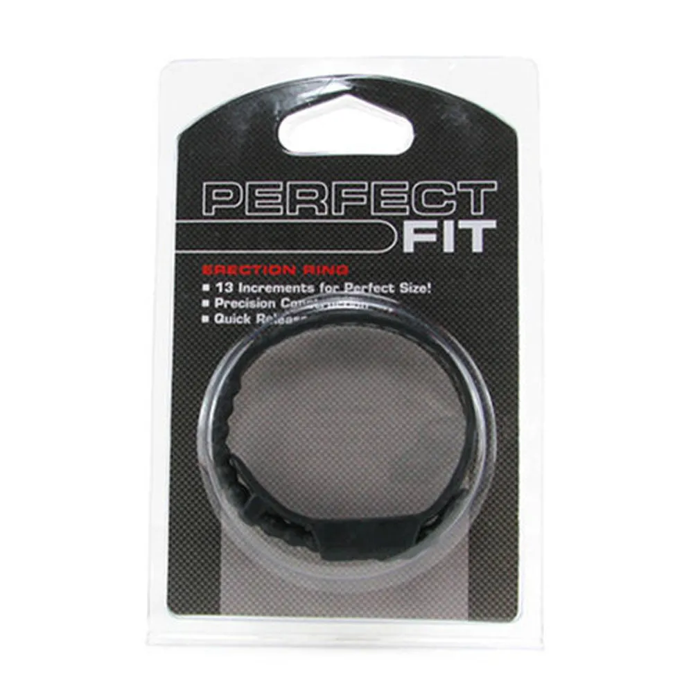 Perfect Fit Speed Shift Adjustable Cock Ring - Black