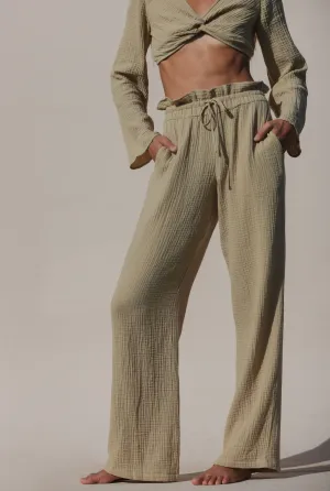 Poema Tan Drawstring Pant