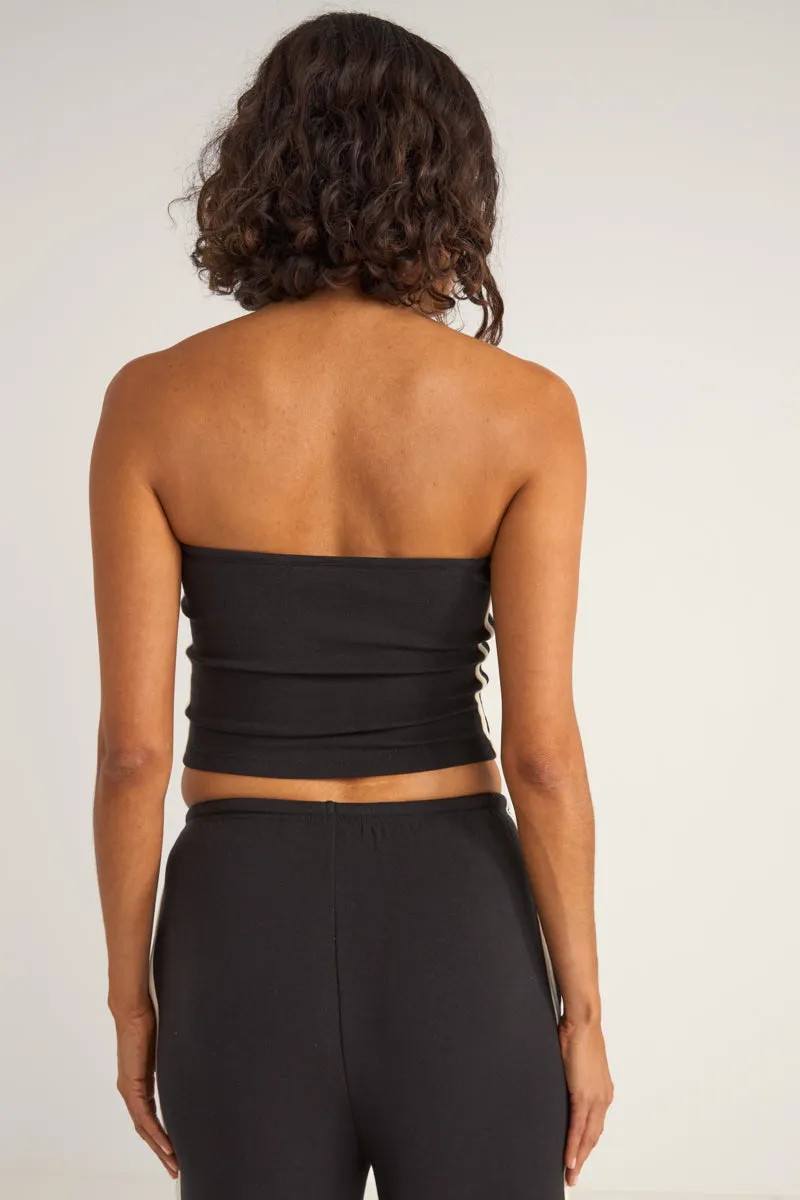 Track Bandeau Top Black