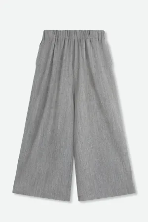 WIDE LEG CULOTTE PANT IN NOVELTY FABRIC