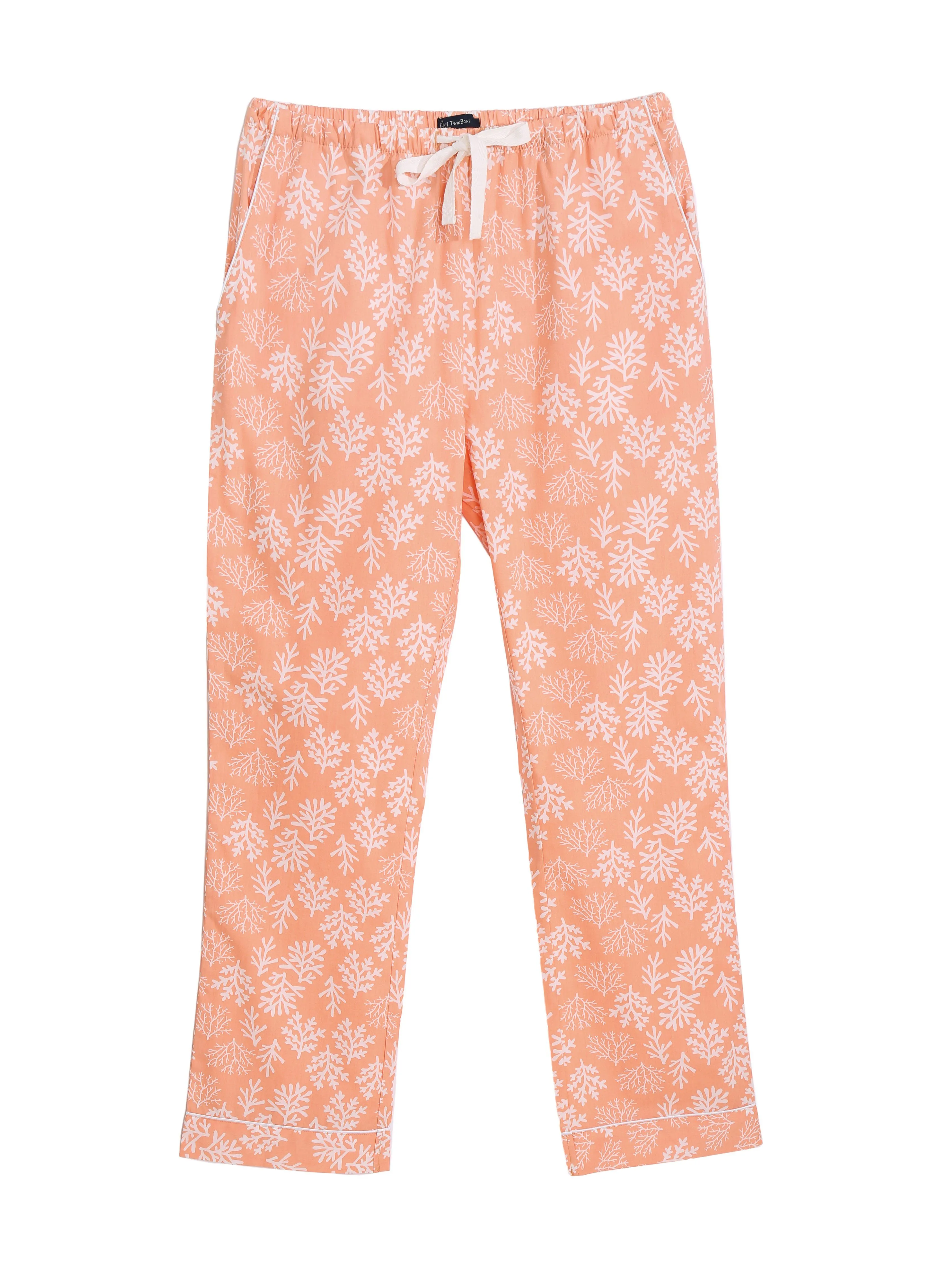 Womens 100% Cotton Poplin Lounge Pant