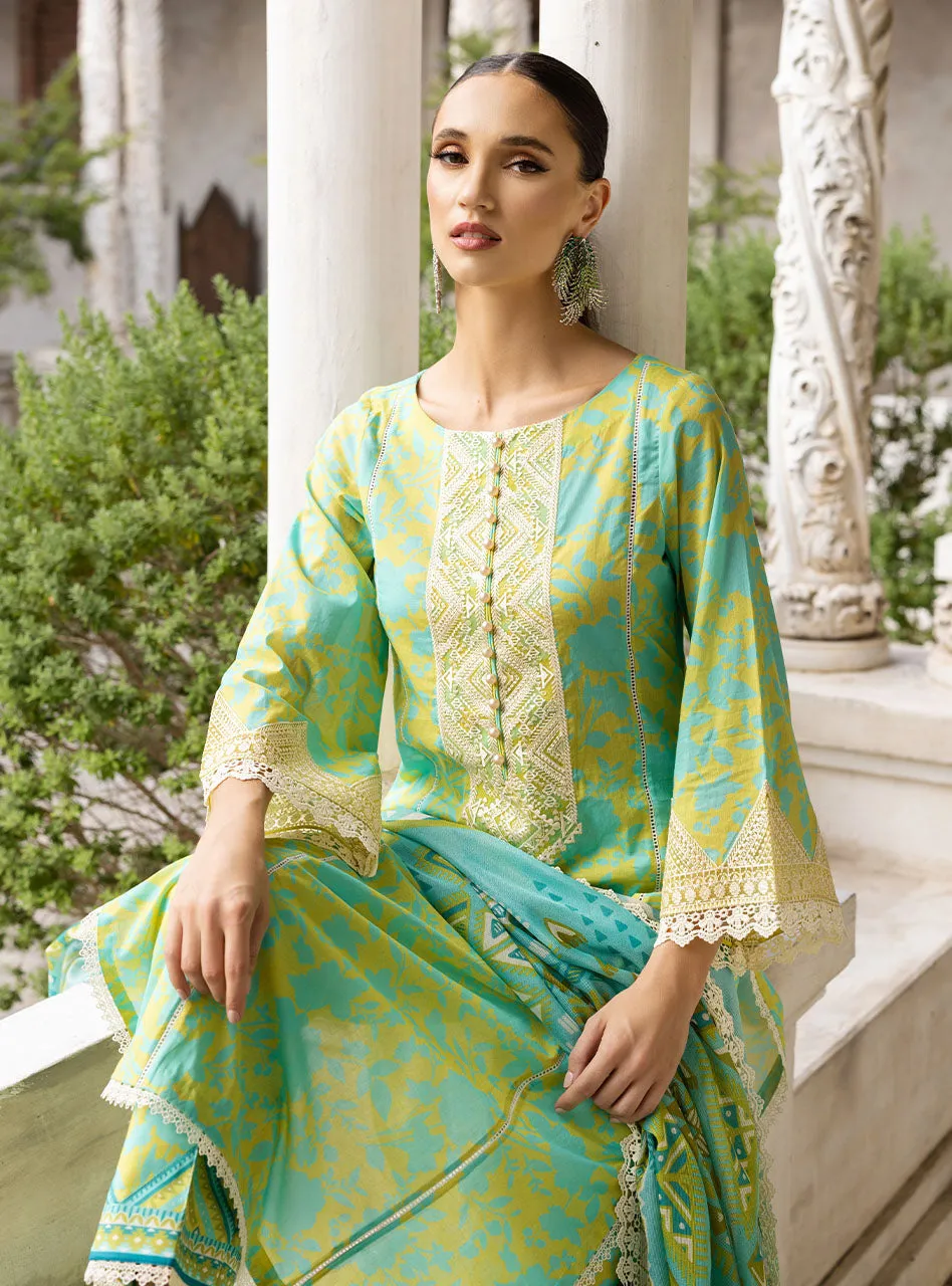 Zainab Chottani Tahra Lawn Collection  – Poppy-Zest 4B